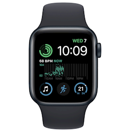 სმარტ საათი Apple MNJT3RB/A Watch SE, 1,57", Waterproof, Bluetooth, Wi-Fi, Smart Watch, Midnight